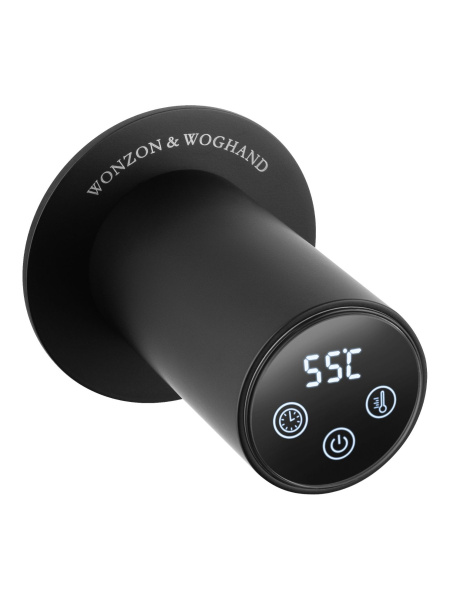 Полотенцесушитель электрический встраиваемый WONZON & WOGHAND, Черный матовый (WW-A364-MB)