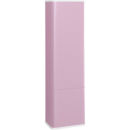 Шкаф-пенал для ванной Jorno Pastel 125 Pas.04.125/P/PI розовый