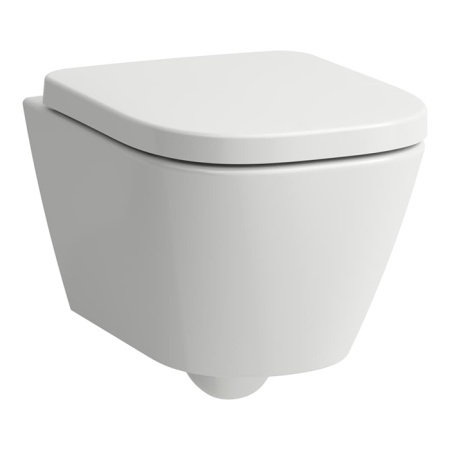 Laufen Meda Унитаз 49x36x35.5см., подвесной, безободковый, смыв Tornado, цвет: белый глянцевый 8.2011.3.000.000.1