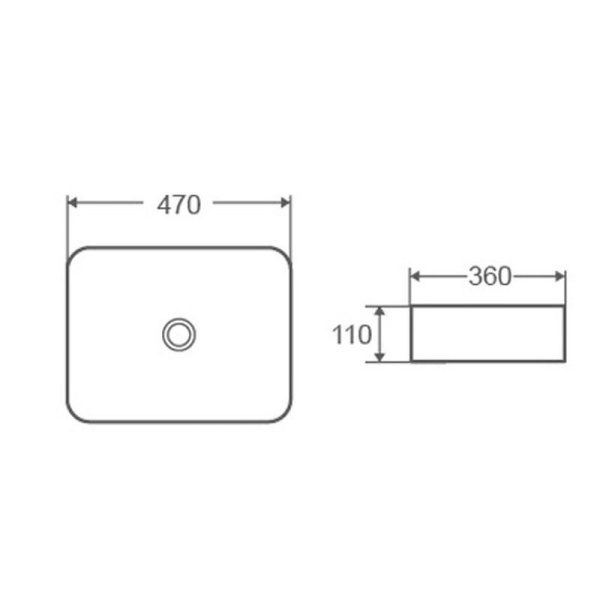 Раковина чаша D&K Berlin DT1431216, белый
