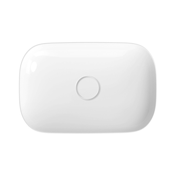 Раковина для ванной Wellsee Croquis 201001012 в наборе 3 в 1: овальная раковина белого глянцевого цвета, сифон, выпуск в цвете матовый черный