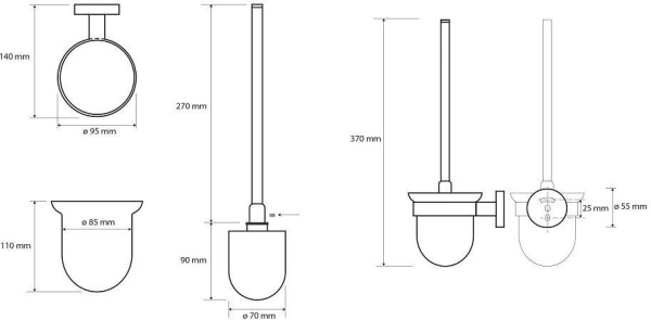 Ершик для унитаза Bemeta White 104113014