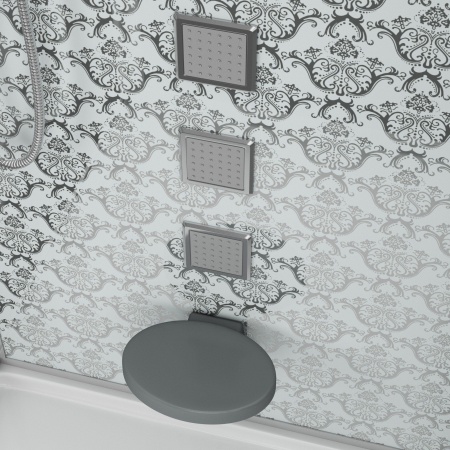 Душевая кабина Niagara Luxe NG-7714W 100x90x215, низкий поддон, стенки белые