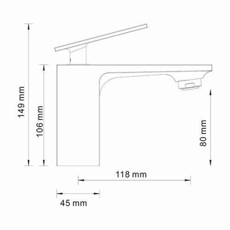 Смеситель для умывальника WasserKRAFT Alme 1503