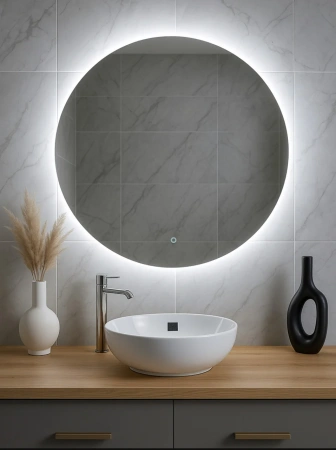 Зеркало EMZE Led D100 (c подсветкой)