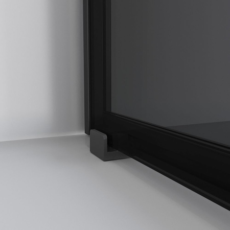 Душевое ограждение  Niagara Nova  NG-2822-34BLACK (80*80*195) квадрат, двери раздвижные