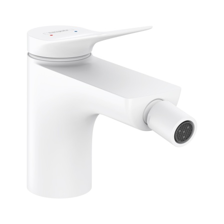 Hansgrohe Vivenis Смеситель для биде со сливным гарнитуром белый матовый 75200700