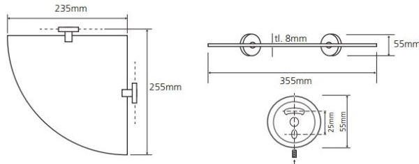 Полочка Bemeta Omega 104102012