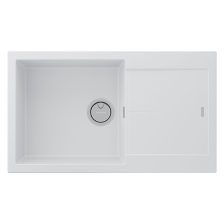 Мойка EXTENSIO 86, ACRYSTONE, PM988650-WH, WHITE, 860х500 мм, Paulmark