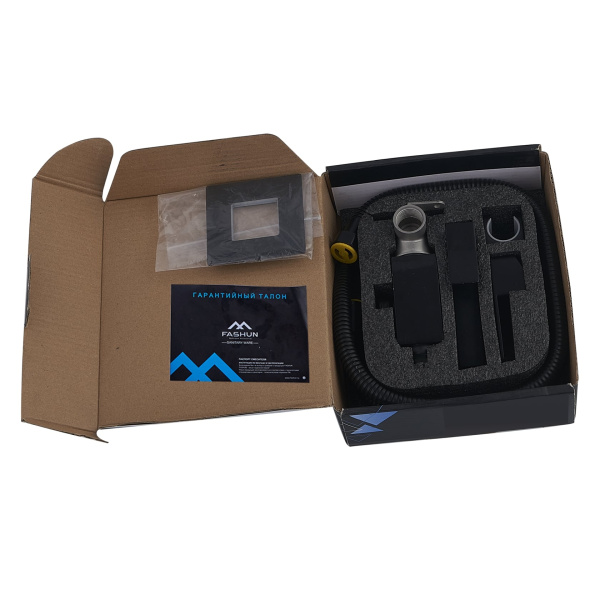 Гигиенический душ со смесителем FASHUN A57804-7, чёрный