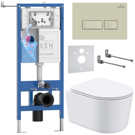 Комплект  6 в 1 RoxenBath StounFix Dual Fresh 966686 (состоит из: 710200, Caspia 410280BG, 530120-01)