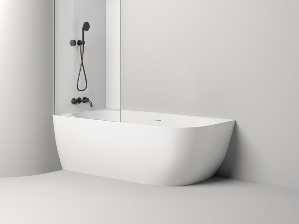 Ванна пристенная угловая Salini SOFIA CORNER L 170x85 покраска по RAL полностью, S-Stone, матовый 102525MF
