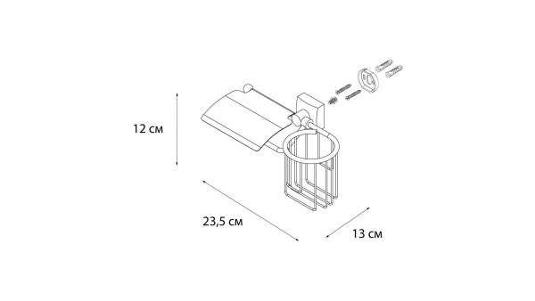 Бумагодержатель с держателем дезодоранта Fixsen Kvadro FX-61309+10