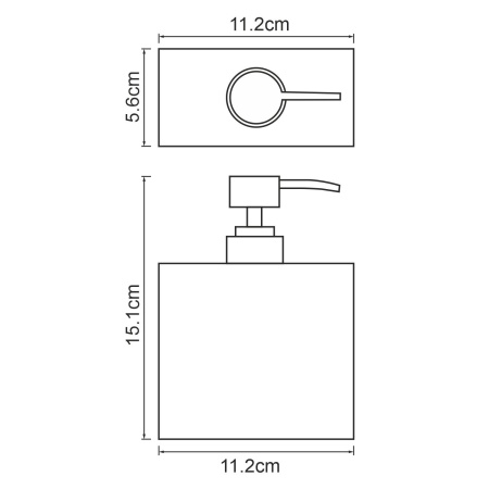 Дозатор для жидкого мыла WasserKRAFT Abens K-3799