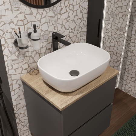 Смеситель для раковины STWORKI Колдинг S32020BK черный