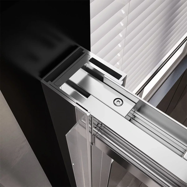 Душевая дверь Veconi Premium Trento PTD-30CH, 1500х2000, хром, стекло прозрачное