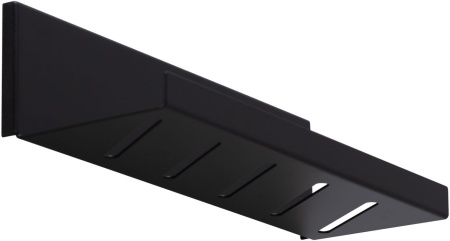Полка Aquanet Магнум 30x80 черная матовая, открытая
