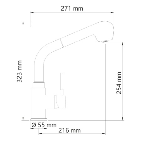 Смеситель для кухонной мойки WasserKRAFT Main 4166