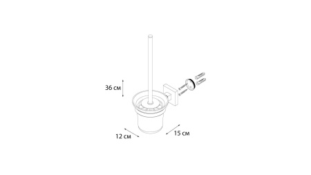 Ерш для туалета Fixsen Metra FX-11113