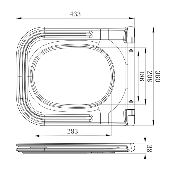 Сиденье для унитаза с микролифтом Wellsee Useful Extras 182617000