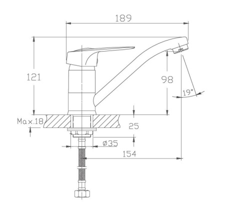 Смеситель для раковины Haiba HB4537-2