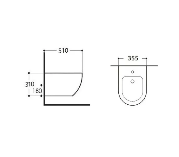 Биде подвесное Aquatek ЕВРОПА AQ1016-00