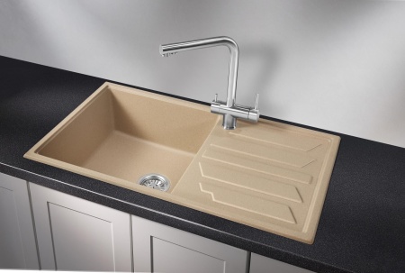 Мойка для кухни Granula 8601 песок, 86х50 см, прямоугольная