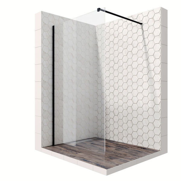 Душевая перегородка Ambassador Walk-in 15031112-ST15, свободный вход, линейный трап, 120см