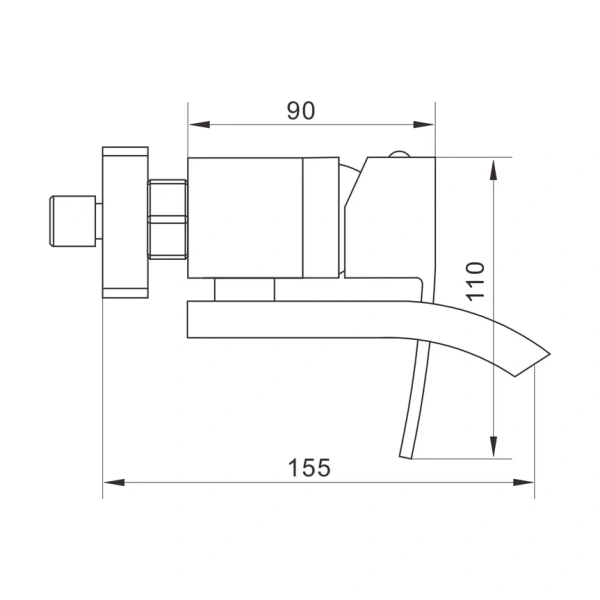Смеситель для ванны Rose R1552F