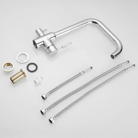 Смеситель для мойки Shevanik S268 со встроенным фильтром (краном) под питьевую воду