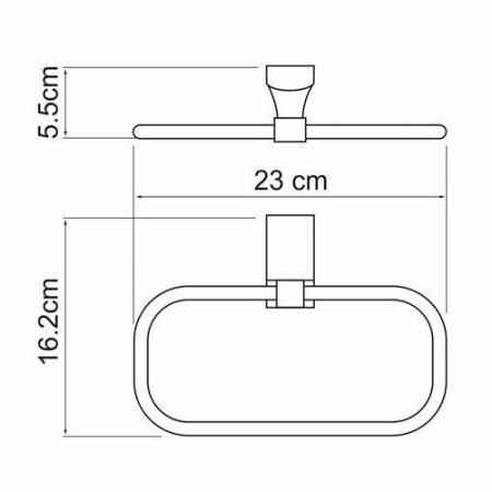 Держатель полотенец WasserKRAFT Leine K-5060