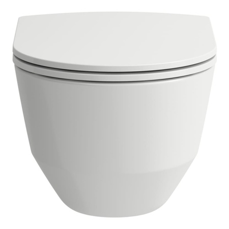 Laufen Pack Pro Комплект: унитаз подвесной 36x53см, безободковый, сиденье Slim с микролифтом, цвет: белый глянец Z.RU93.1.046.5