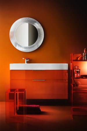Подвесная раковина Kartell by laufen 120х46х12 см, столешница, правая полка, 3 отв. для смесит, SaphirKeramik 8.1333.2.000.108.1