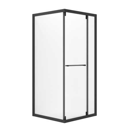 Душевое ограждение  Niagara Nova  NG-6835-34BLACK (100*100*195) квадрат, двери раздвижные