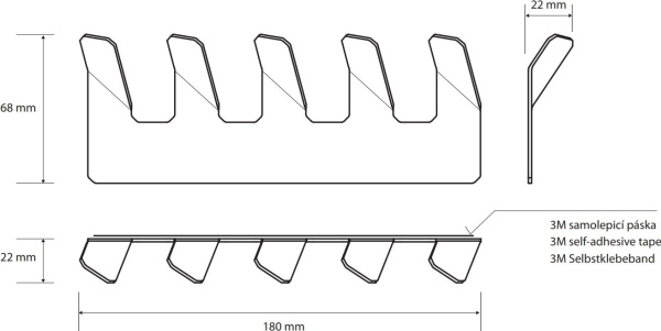 Крючок для полотенец Bemeta Niva 101106045