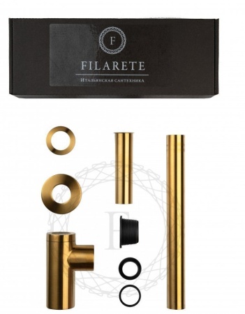 Сифон для раковины FILARETE FL70 (Золото)