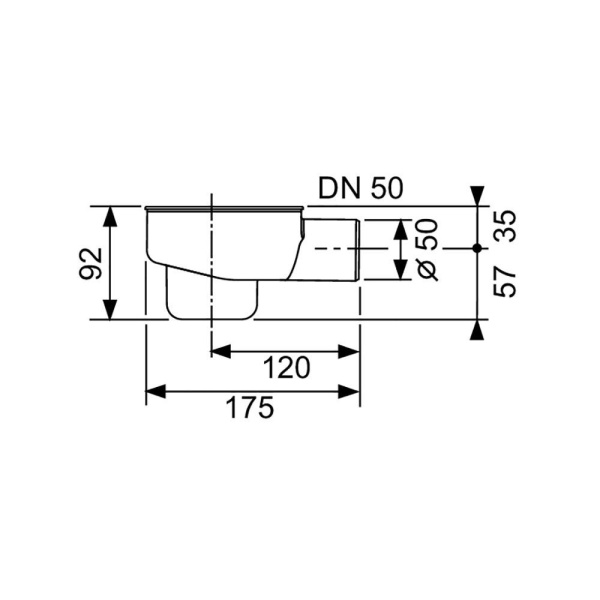 Сифон TECE TECEdrainline DN 50 650001