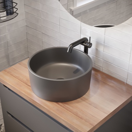 Смеситель для раковины STWORKI Лунд S25020BK матовый черный