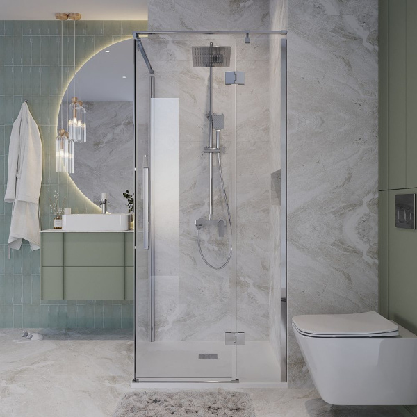 Душевое ограждение  Niagara Nova  NG-6632-34 (100*100*195) квадрат, двери распашные