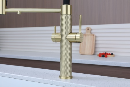 Смеситель для кухни NEXUS DIAMOND, светлое золото, Nd613999-LG, Paulmark-Starke