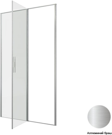 Душевая дверь Allen Brau Priority 120 3.31008.BA серебро браш
