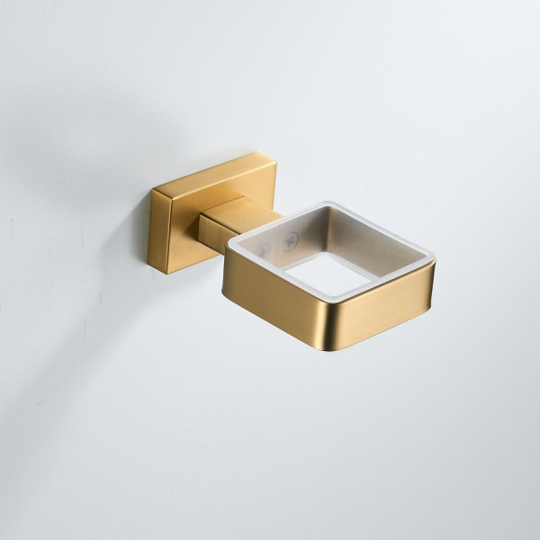 Стакан для ванной комнаты Shevanik SG5612G, золотой сатин