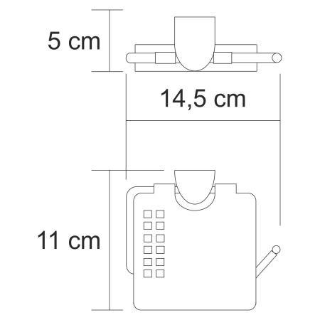Держатель туалетной бумаги WasserKRAFT Kammel K-8325