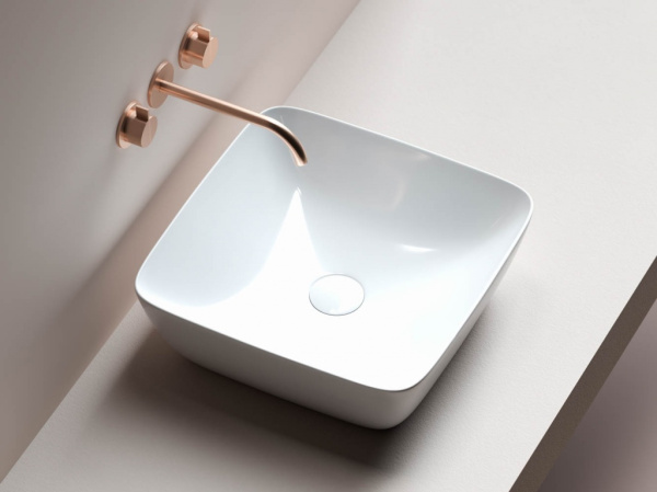 Умывальник Ceramicanova чаша FORM накладная квадратная 420x420x145мм