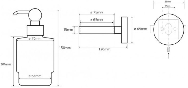 Дозатор для жидкого мыла Bemeta Retro 144109107