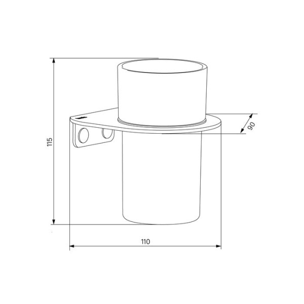 Подстаканник IDDIS Noa NOAWTG0i45 белый матовый