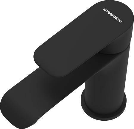 Смеситель для раковины STWORKI Копенгаген S42010BK черный
