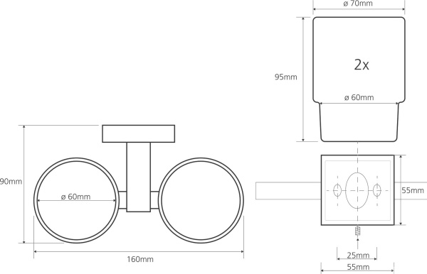 Стакан Bemeta Beta 132110022 (двойной)