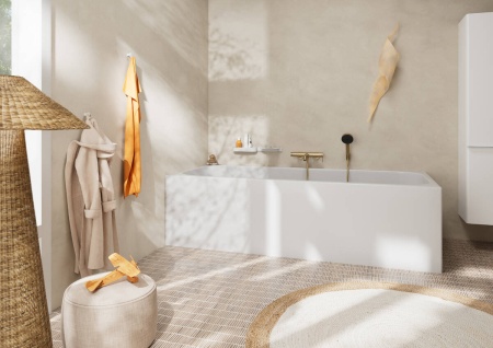 Смеситель для ванны Hansgrohe Tecturis S 73422140 шлиф. бронза 73422140