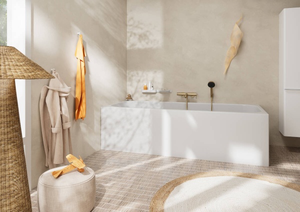 Смеситель для ванны Hansgrohe Tecturis S 73422140 шлиф. бронза 73422140